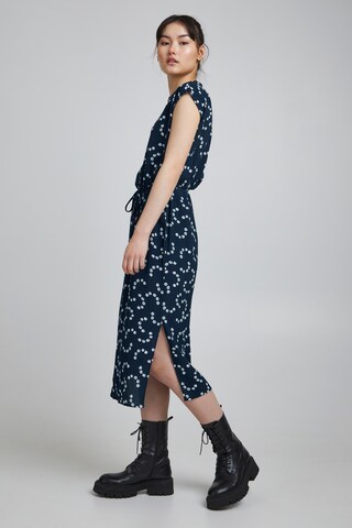 ICHI Shirt Dress in Blue