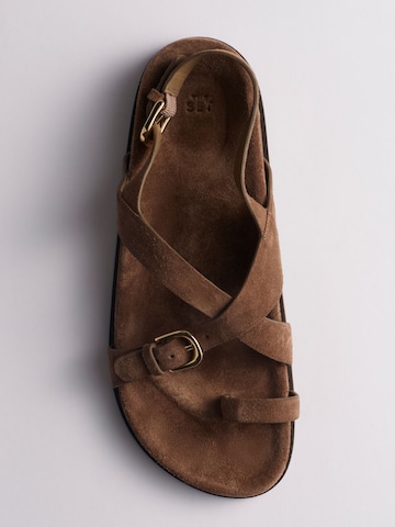The Set Sandalen met riem in Bruin