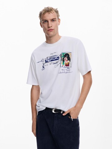 Maglietta di Desigual in bianco: frontale