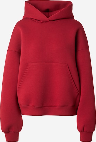 WEEKDAY Sweatshirt 'Petra' i röd: framsida
