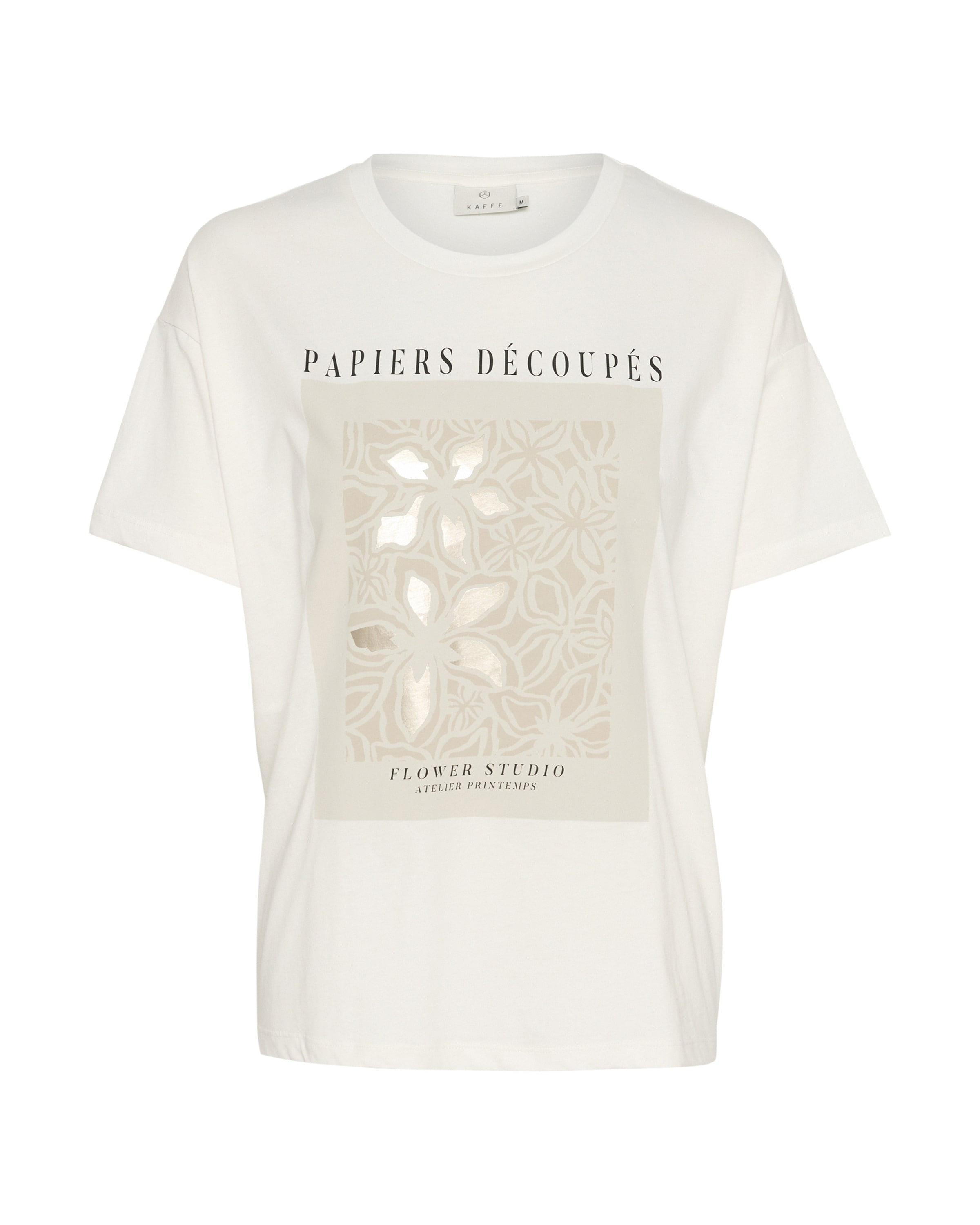 Kaffe Футболка 'Fin' в Белый: спереди