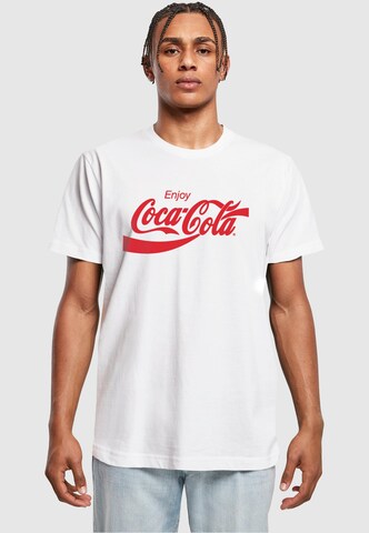Merchcode Tričko 'Coca Cola' - biela: predná strana
