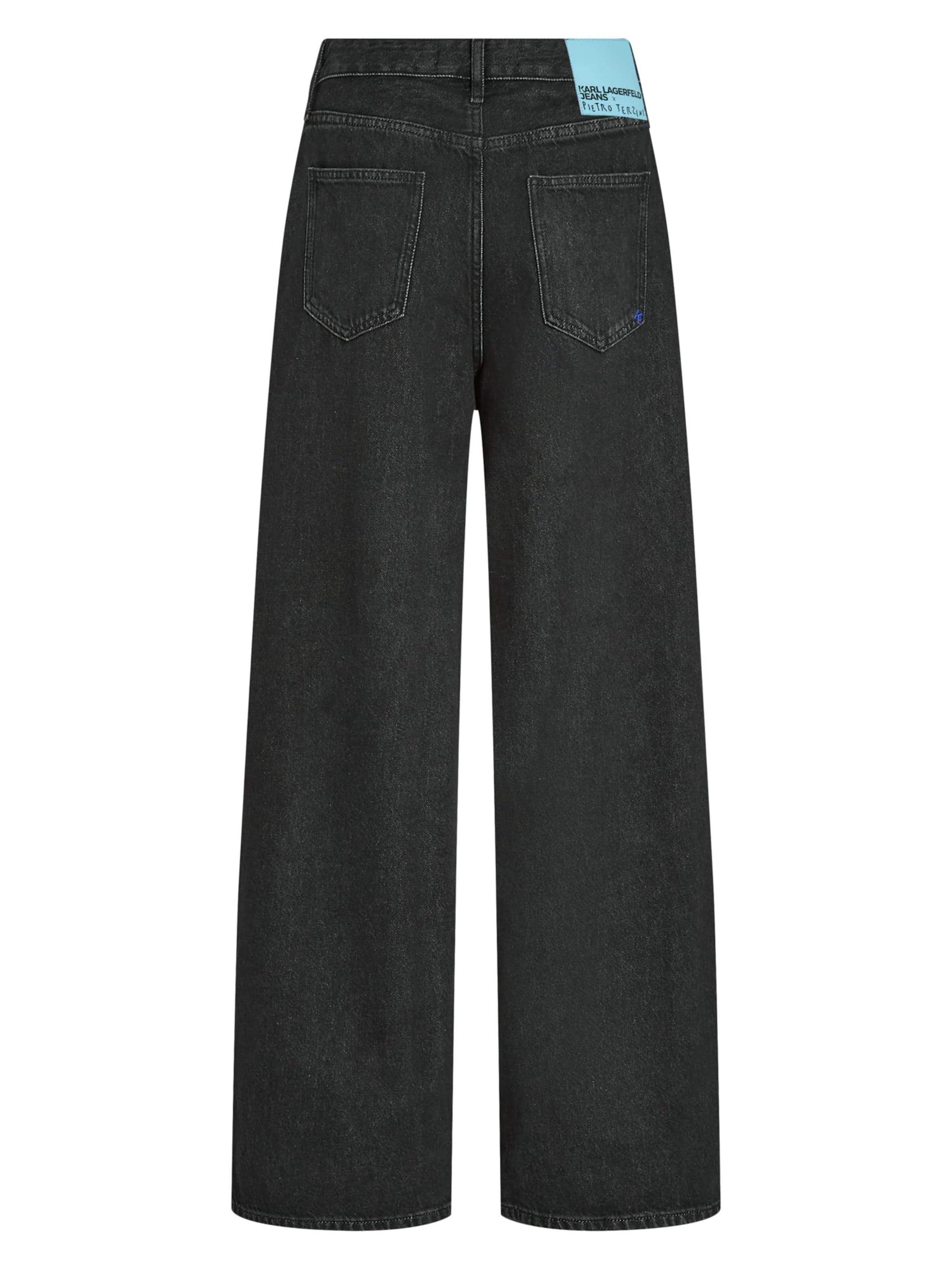 KARL LAGERFELD JEANS Lużny krój Jeansy ' KLJ X Pietro Terzini' w kolorze czarny