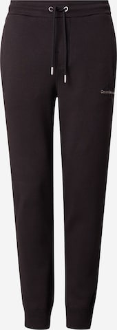 Calvin Klein Jeans Tapered Broek in Zwart: voorkant