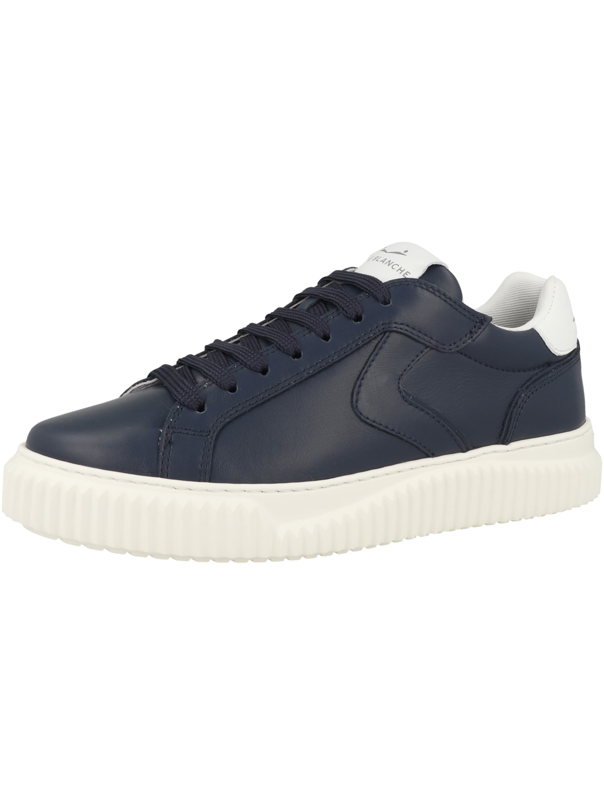 Voile blanche Platform trainers 'LIPARI' in Blue: front