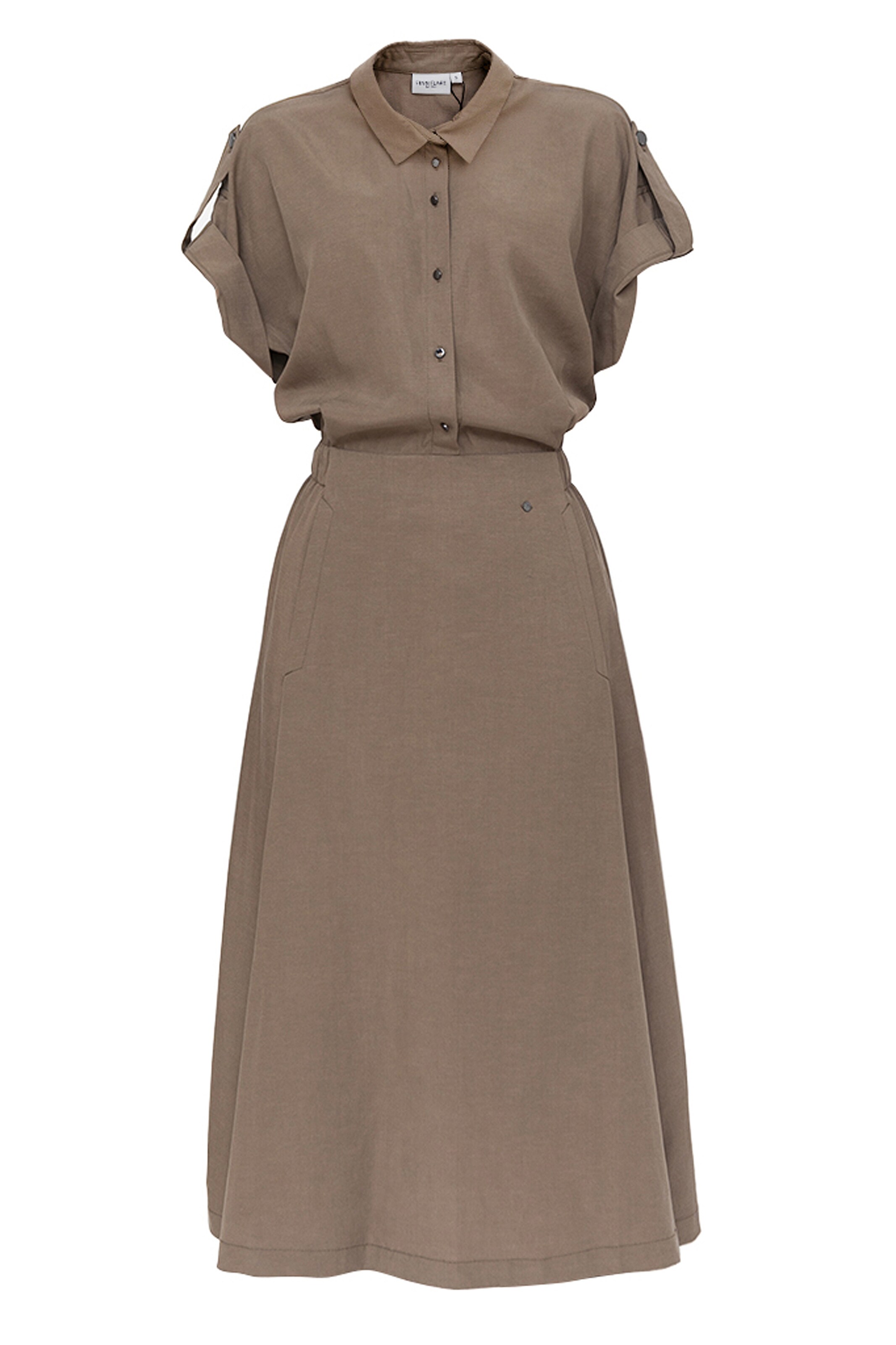 Finn Flare Stilvolles Kleid Mit Hemdkragen In Braun About You