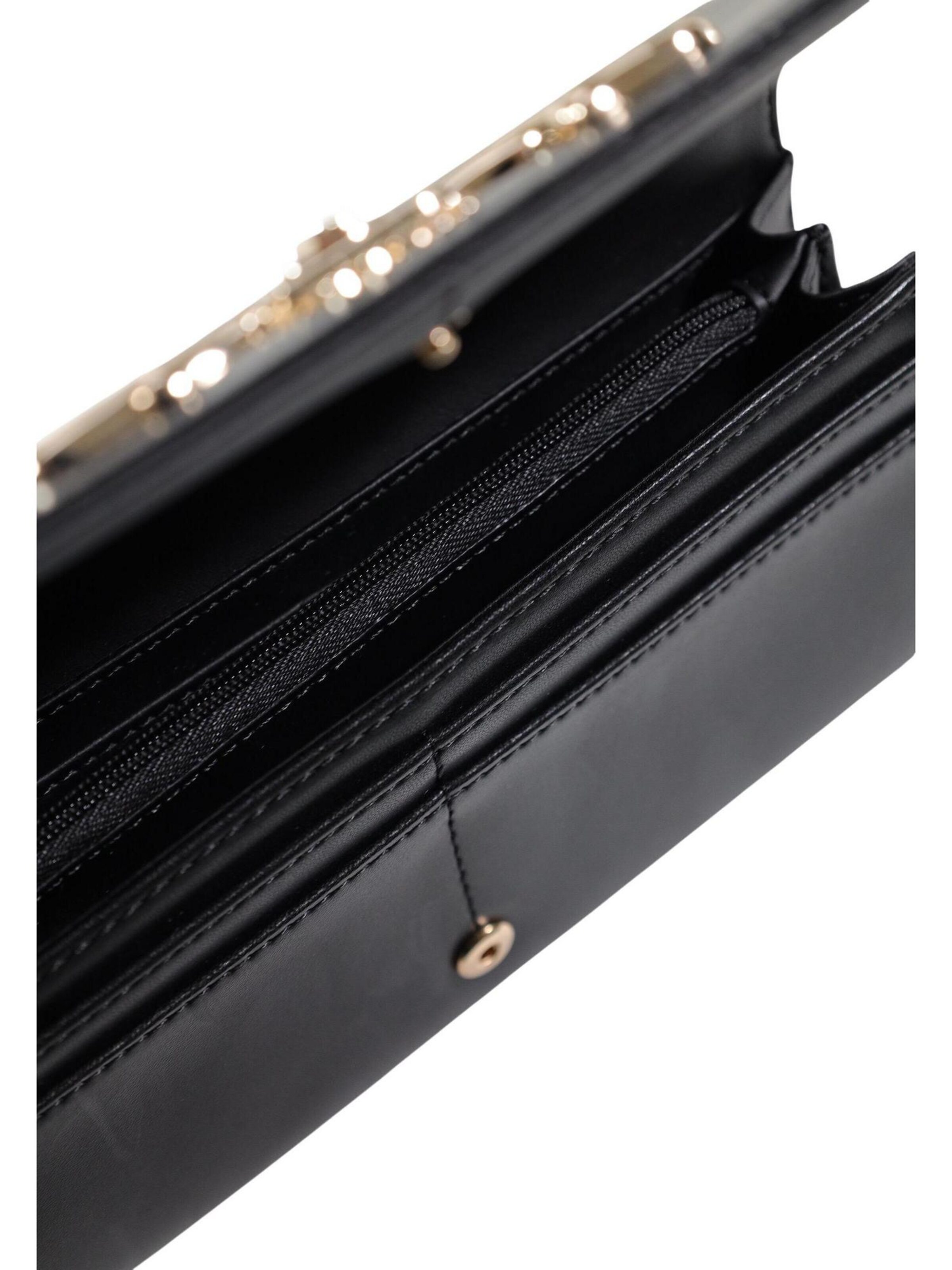 Portamonete 'JANIE SLG FLAP ORGANIZER SWVG99 10155' di GUESS in nero