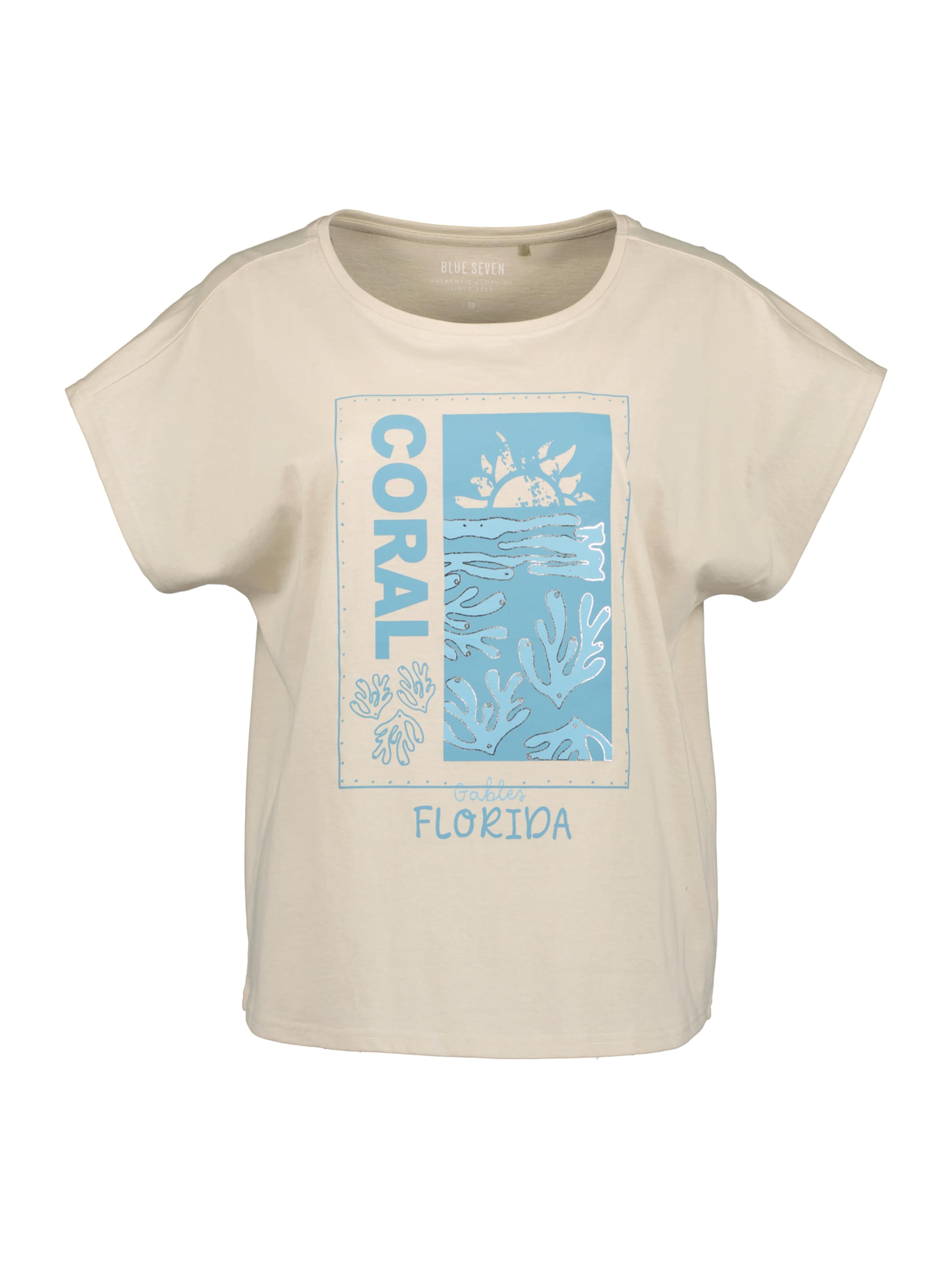 Maglietta di BLUE SEVEN in beige: frontale