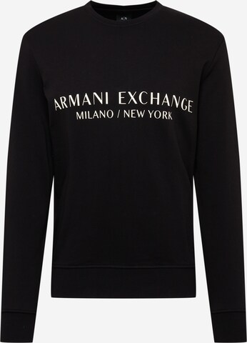 ARMANI EXCHANGE Sweatshirt in Schwarz: predná strana