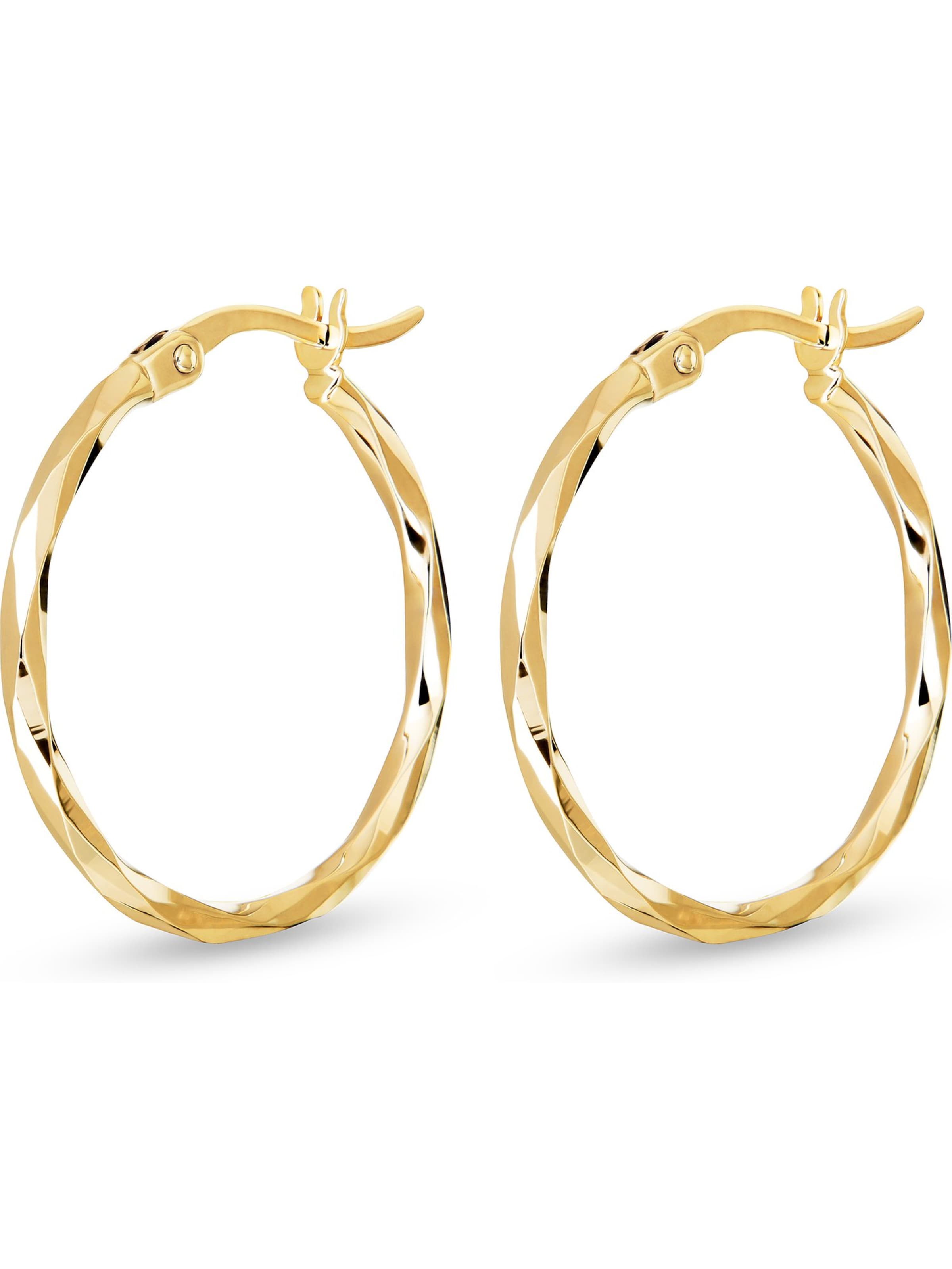 CHRIST Ohrringe in Gelb: Vorderseite