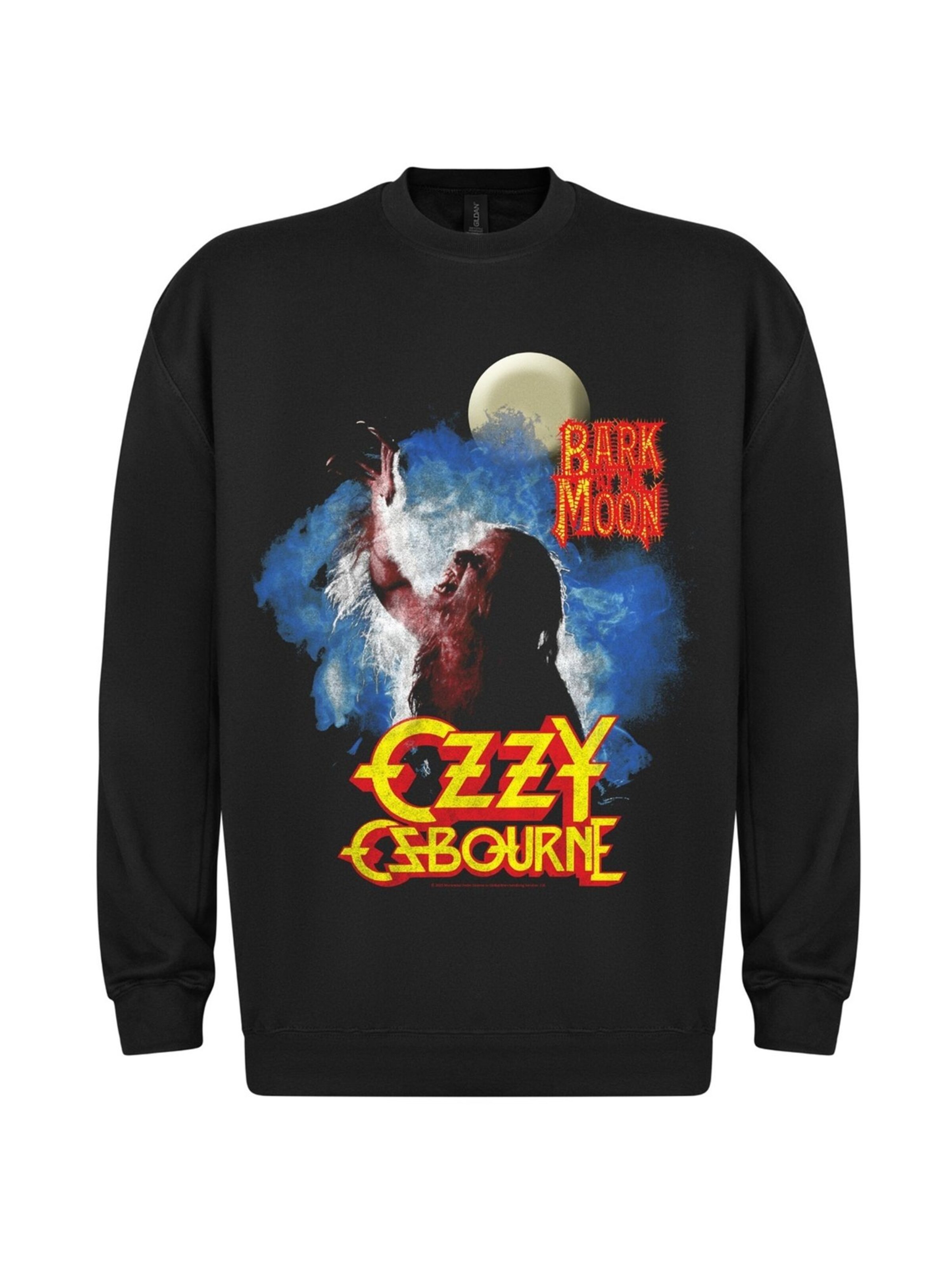 Ozzy Osbourne - Sudadera 'Ozzy Osbourne Bark at the Moon  Sweatshirt' en negro: frente