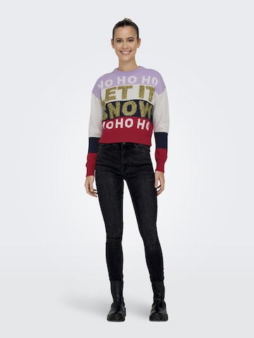 ONLY Sweater 'XMAS DACHING' in Mixed colours