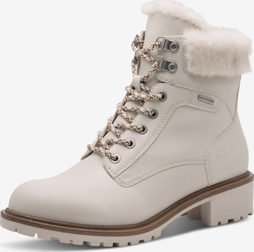 Stivale stringato di Tamaris in beige: frontale