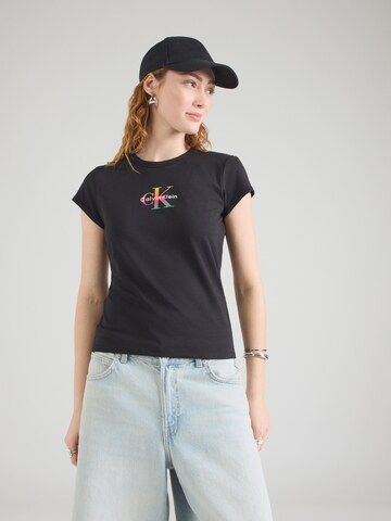 Calvin Klein Jeans Regular Shirt 'Pride' in Black: front