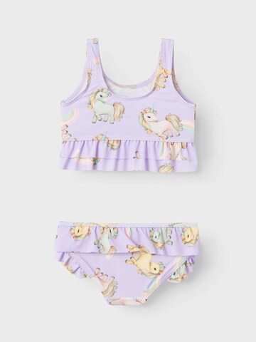 NAME IT Bralette Bikini 'ZUNA' in Purple