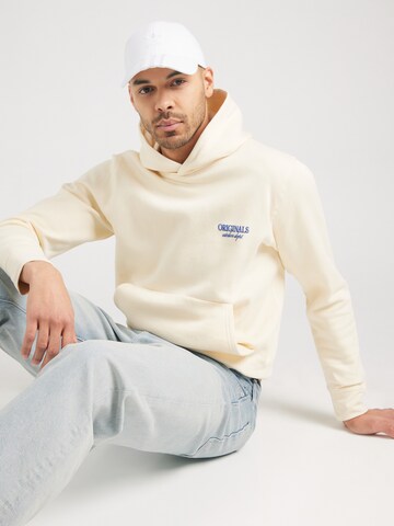 JACK & JONES Sweatshirt 'JWHSANTORINI' in Beige: Rückseite