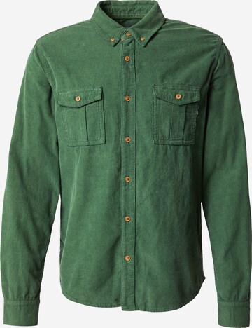 Coupe regular Chemise BLEND en vert : devant