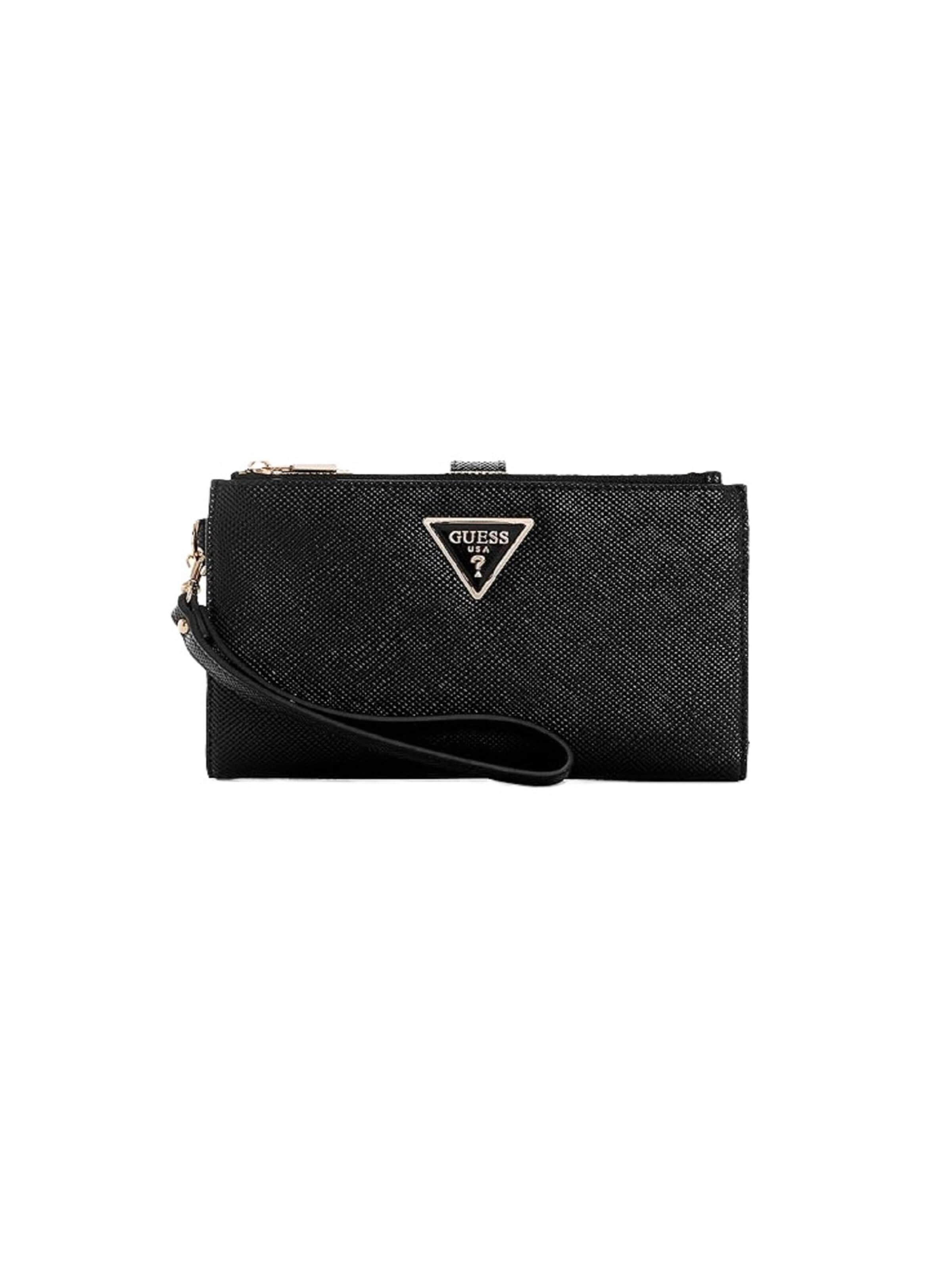 Portofel de la GUESS pe negru: față