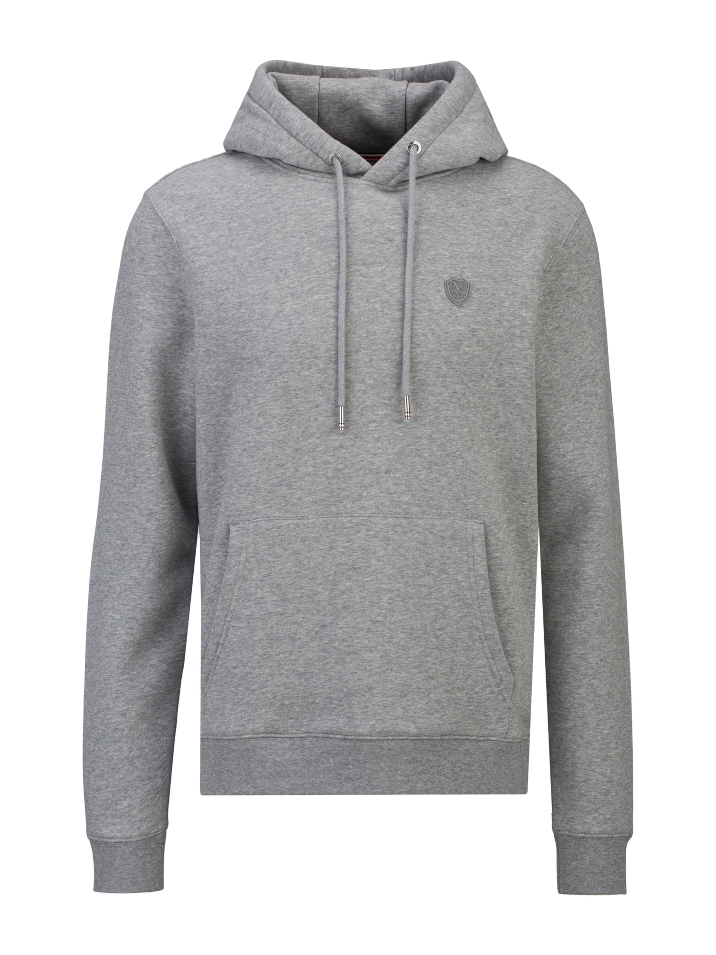 19V69 ITALIA Sweatshirt 'Matteo DS' in Grey: front