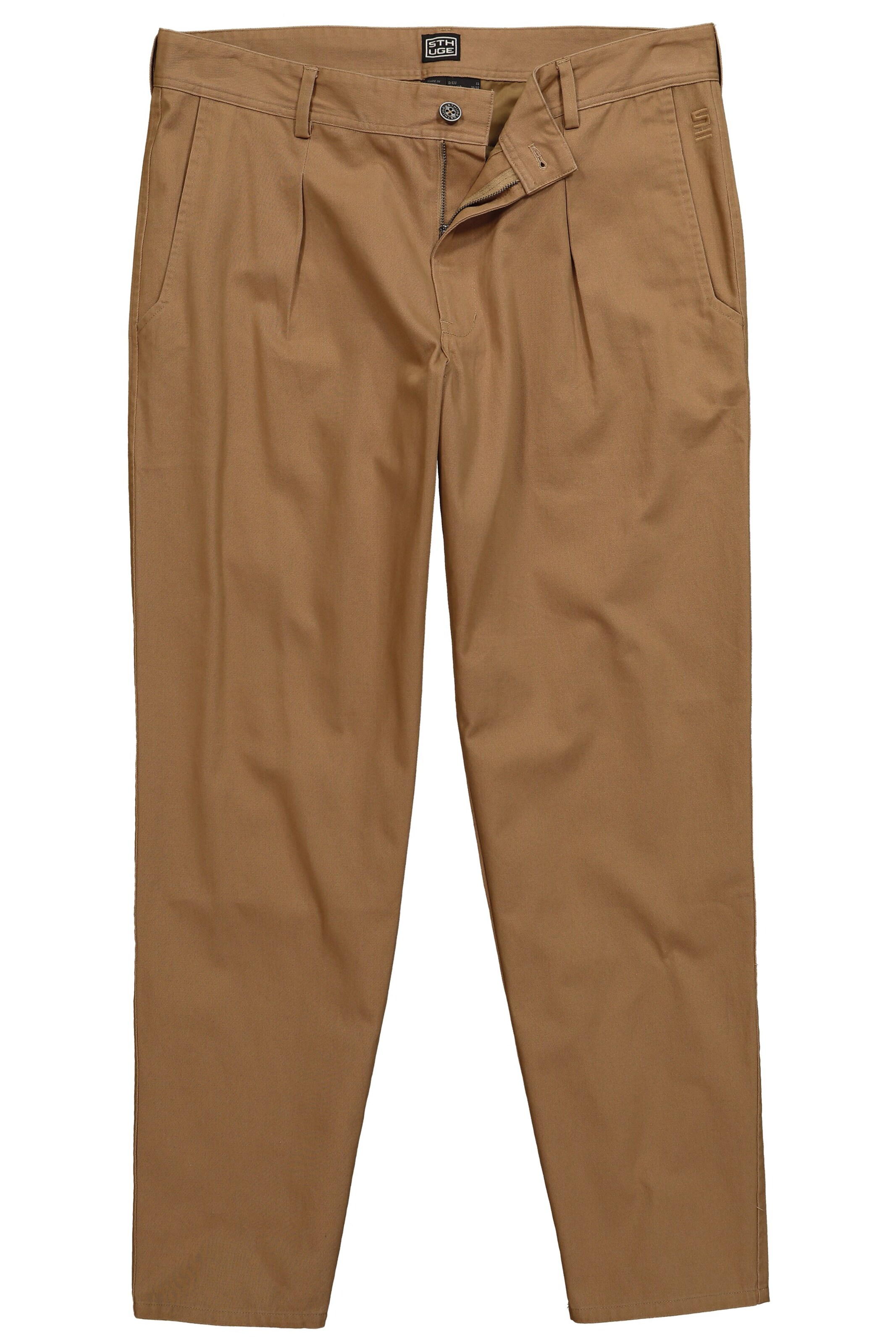 Loosefit Pantalon chino STHUGE en beige : devant