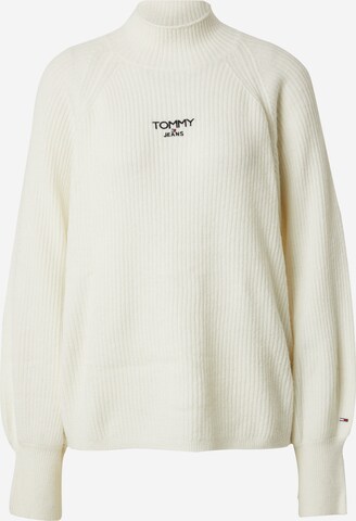 Tommy Jeans Sweater in White: front