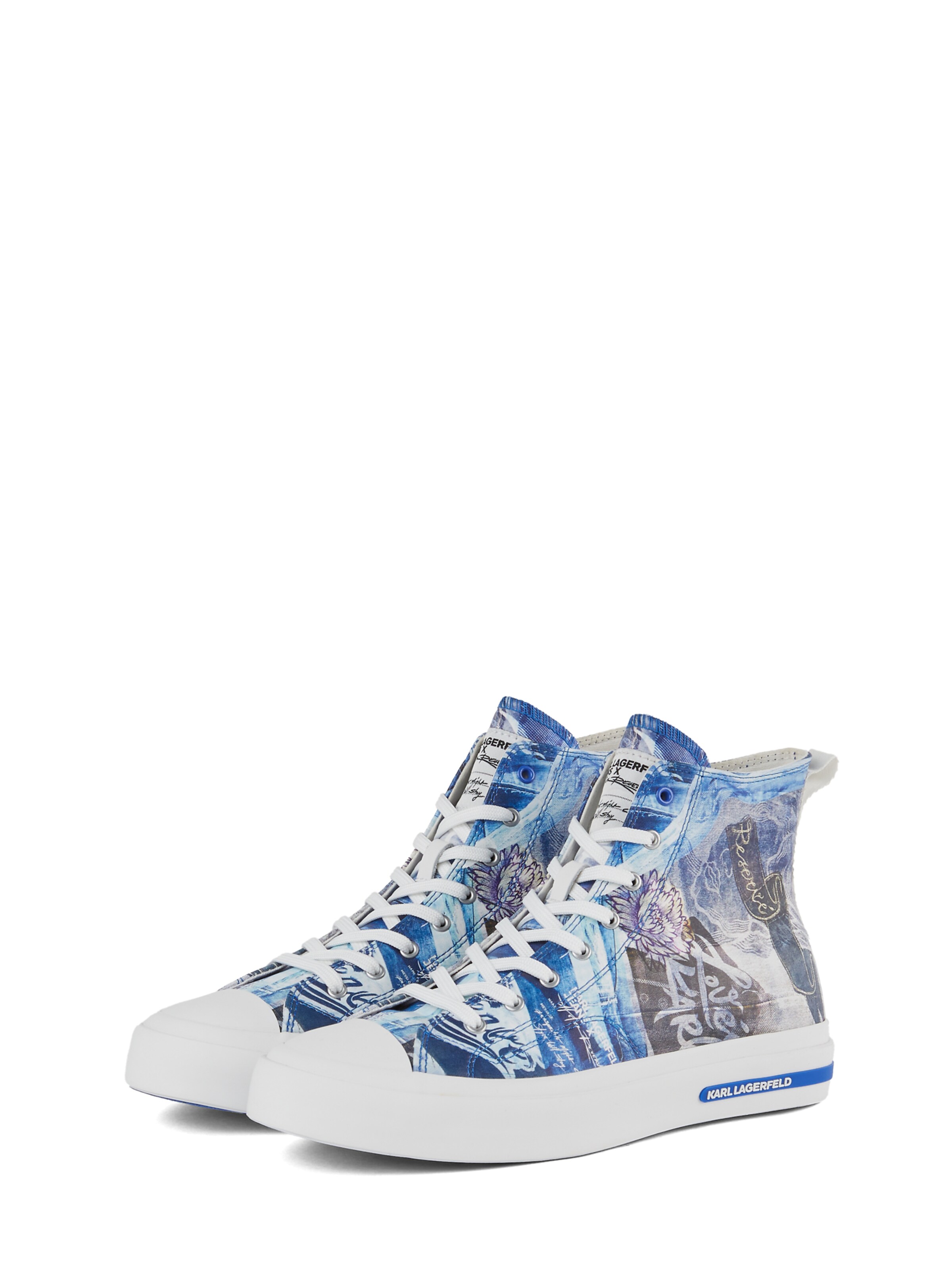 KARL LAGERFELD JEANSVisoke tenisice - plava boja