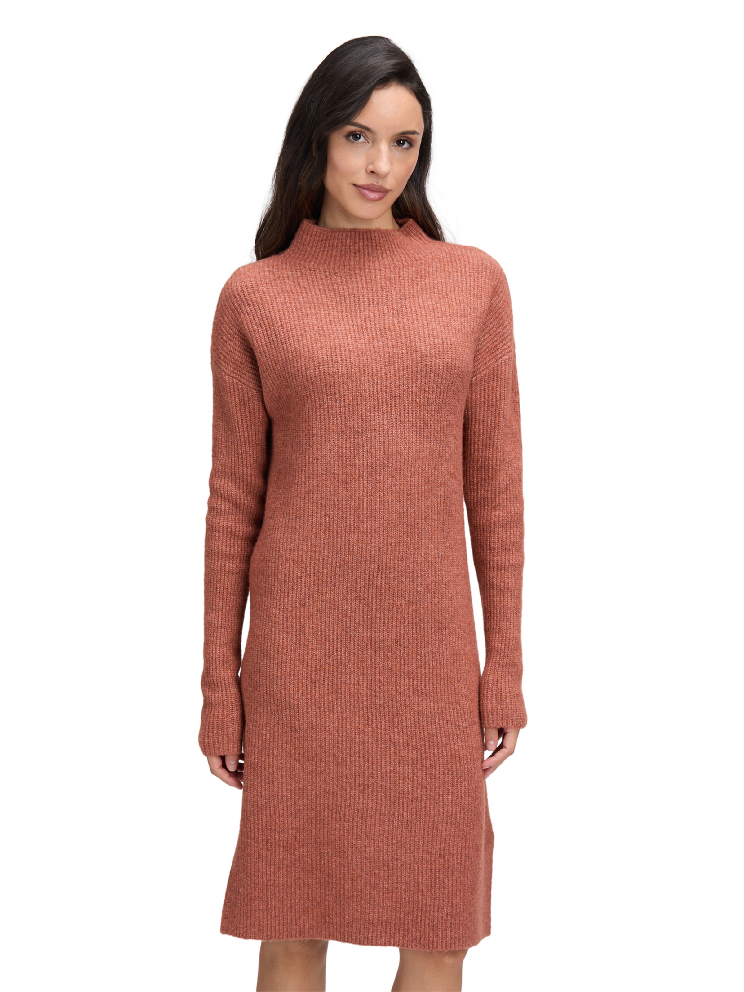 Cartoon Gebreide jurk in Bruin: voorkant