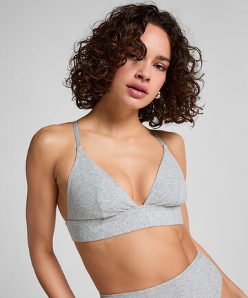 Hunkemöller Triangel BH in Grau: Vorderseite