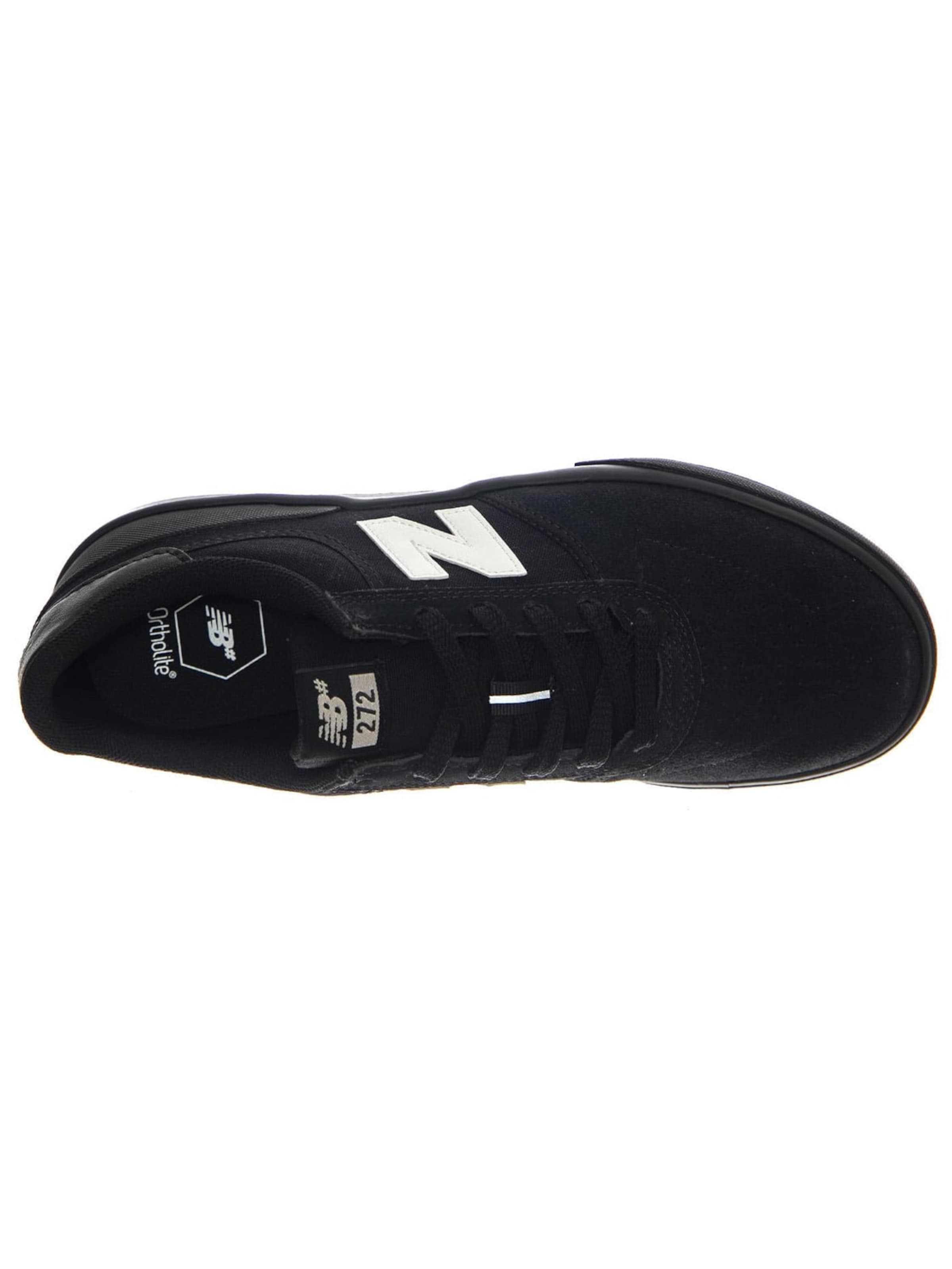new balance Buty sportowe sznurowane 'Numeric Skateboarding Black Leather/Textile' w kolorze czarny