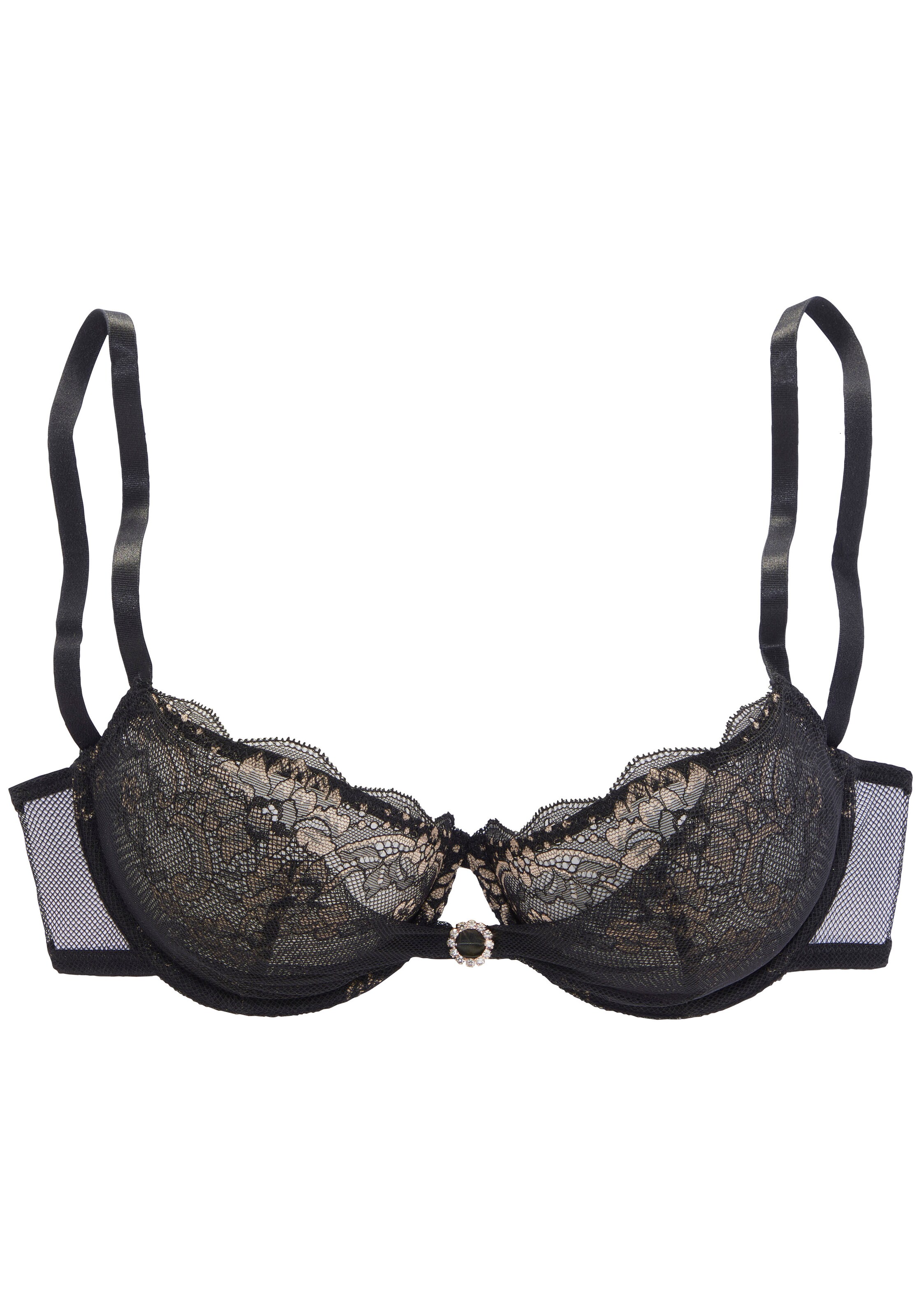 LASCANA T-shirt Bra in Black: front