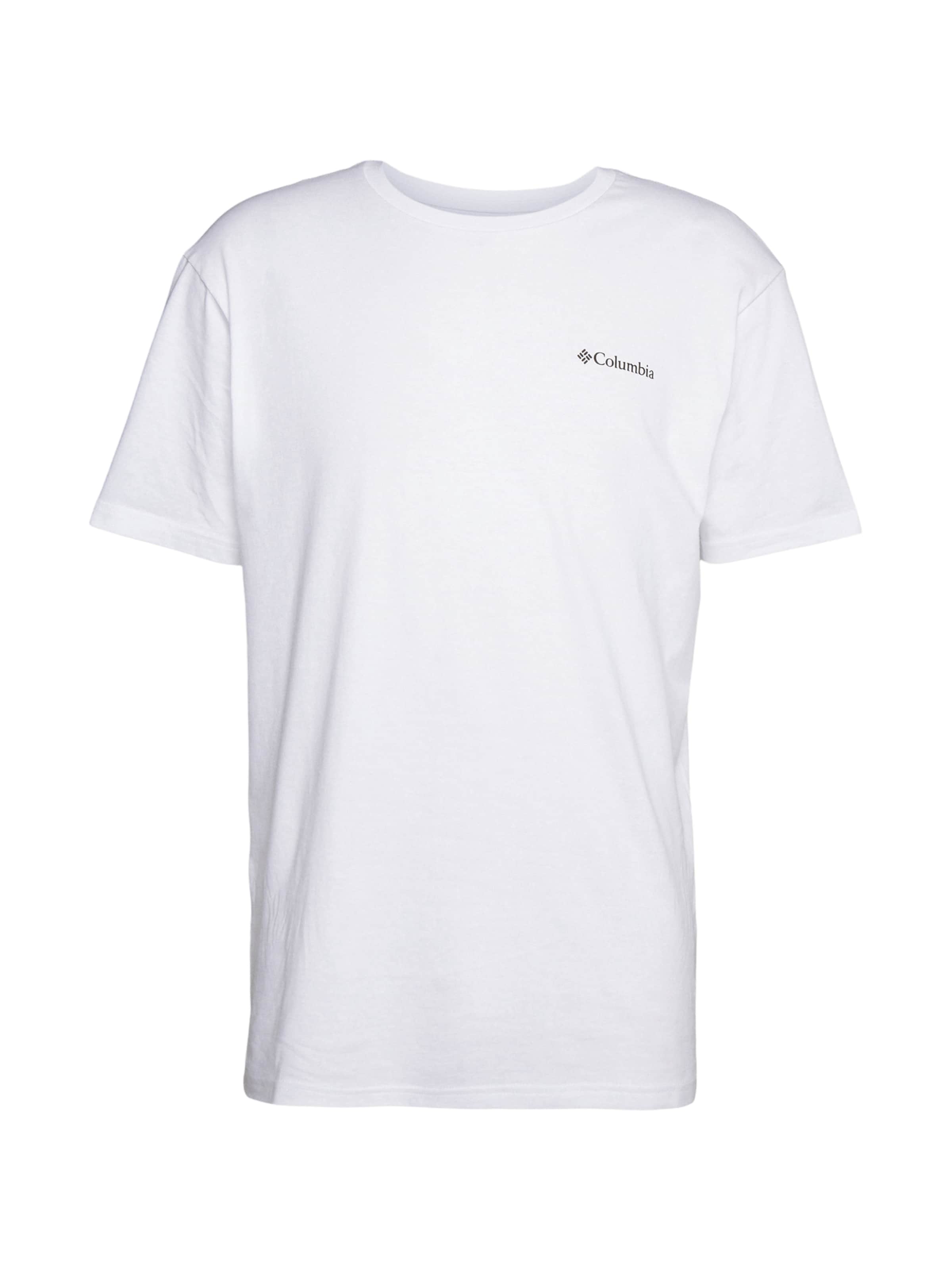 COLUMBIA Funkcionalna majica 'North Cascades' | bela barva: sprednja stran