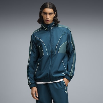 PUMA Sportjacke 'T7' in Blau: Vorderseite