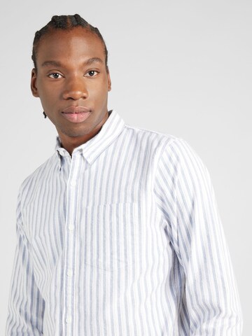 Hollister Men White Striped Shirt