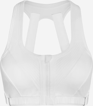 Yvette Sports Bralette Sports Bra in White: front