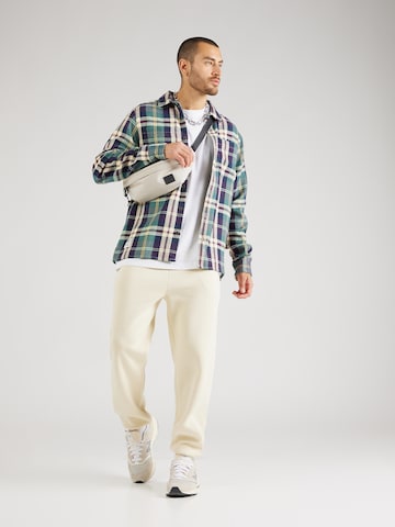 Iriedaily Comfort fit Button Up Shirt 'Chillax Lumber' in Blue