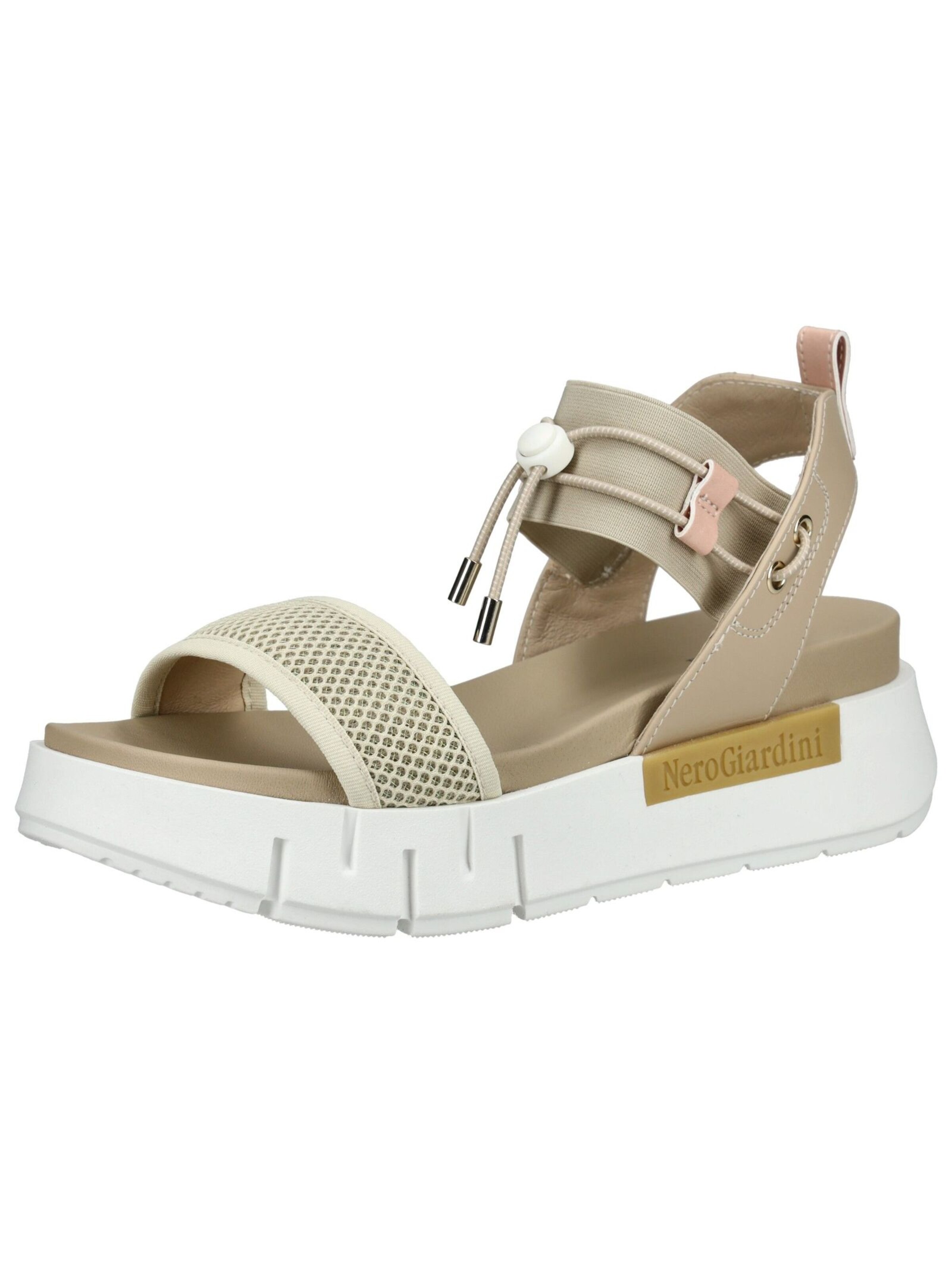 Sandalo di Nero Giardini in beige: frontale