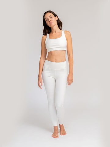 LOTUSCRAFTS Skinny Workout Pants 'BECCA Leggings' in White