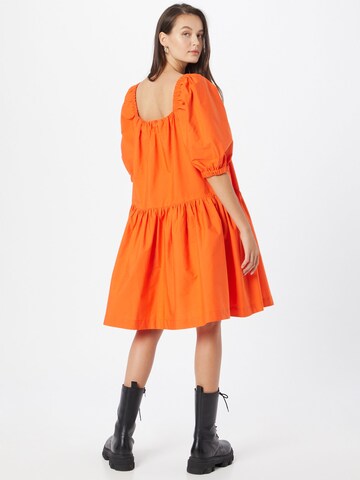 Gina Tricot - Vestido 'Ronja' em laranja