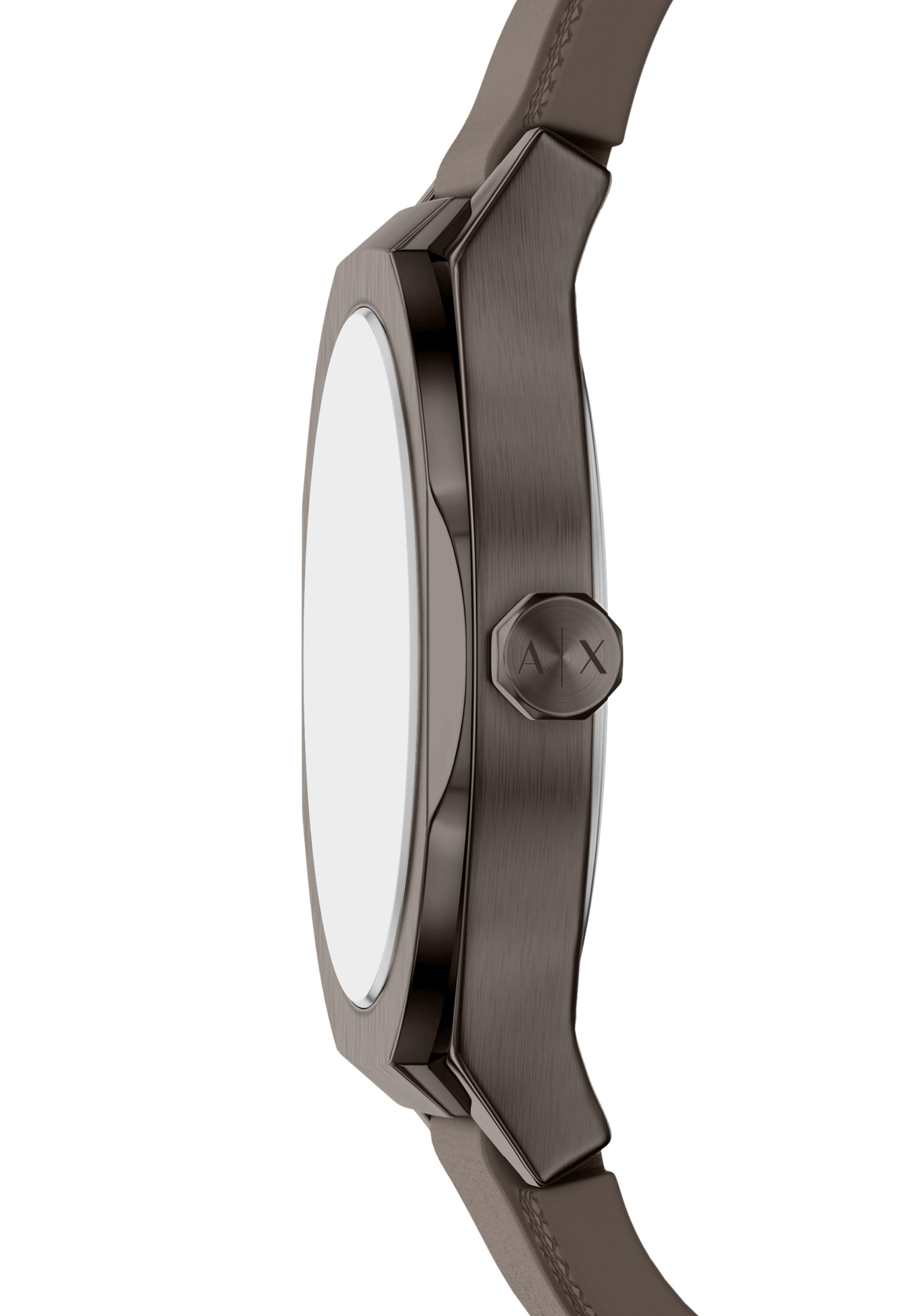 ARMANI EXCHANGE Analoog horloge 'SYNC' in Bruin