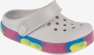 Crocs Sandalen 'Crocs Off Court Glitter Band Clog T' in Grijs: voorkant
