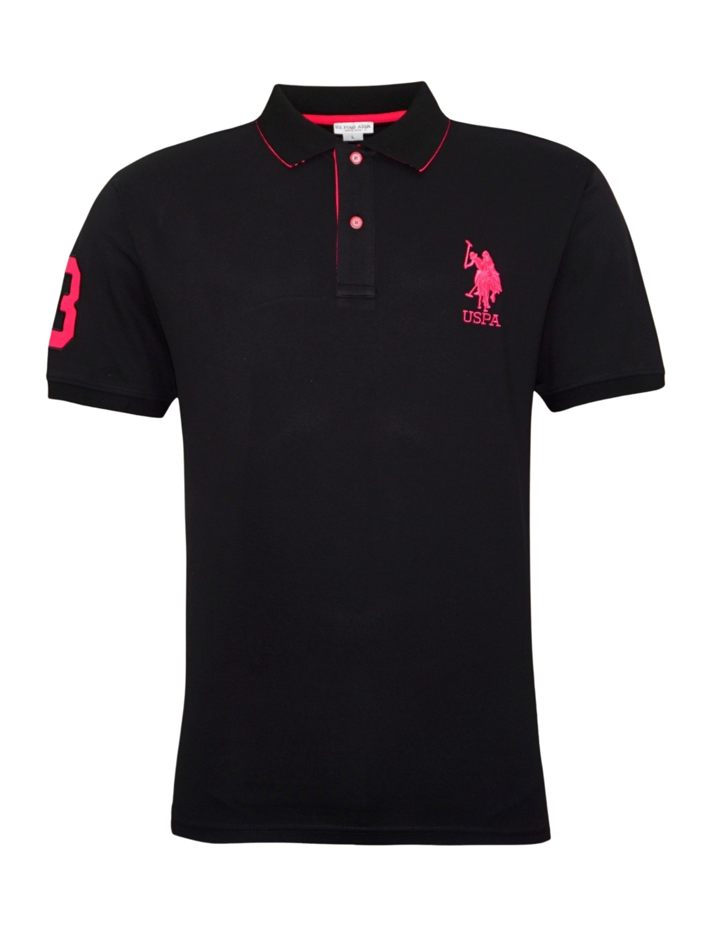 U.S. POLO ASSN. T-Shirt en rose / noir, Vue avec produit