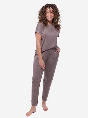 Mey Pyjama 'Pure Chic' in Braun