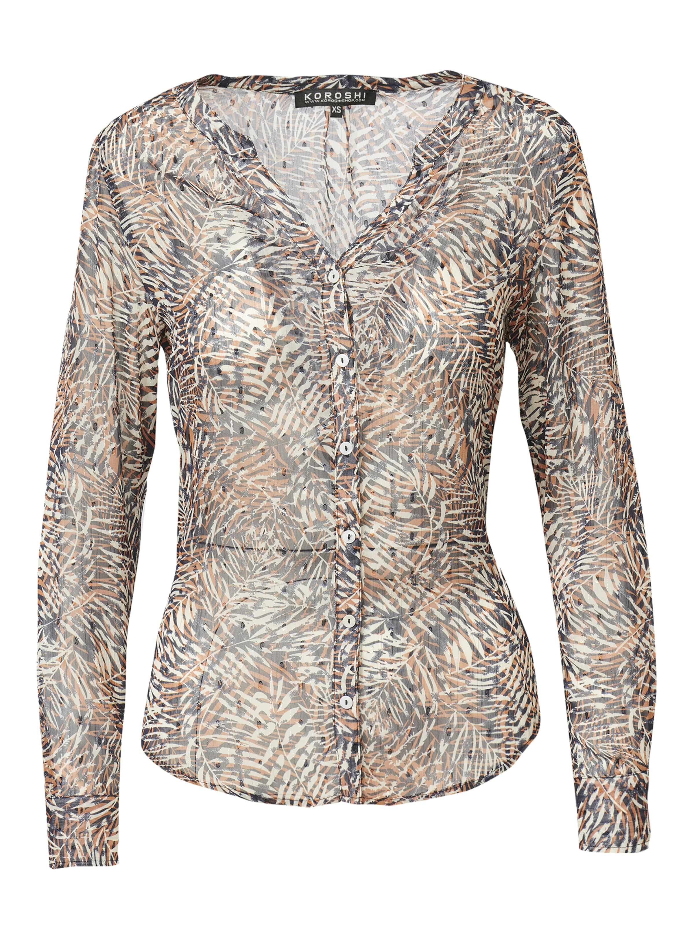 KOROSHI - Blusa em bege: frente
