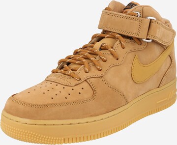 Nike Sportswear Кроссовки на платформе 'AIR FORCE 1 MID 07 WB' в Коричневый: спереди