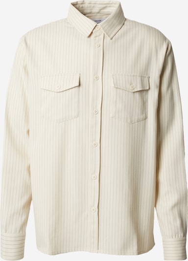 DAN FOX APPAREL Button Up Shirt 'Nilas' in Brown / Off white, Item view