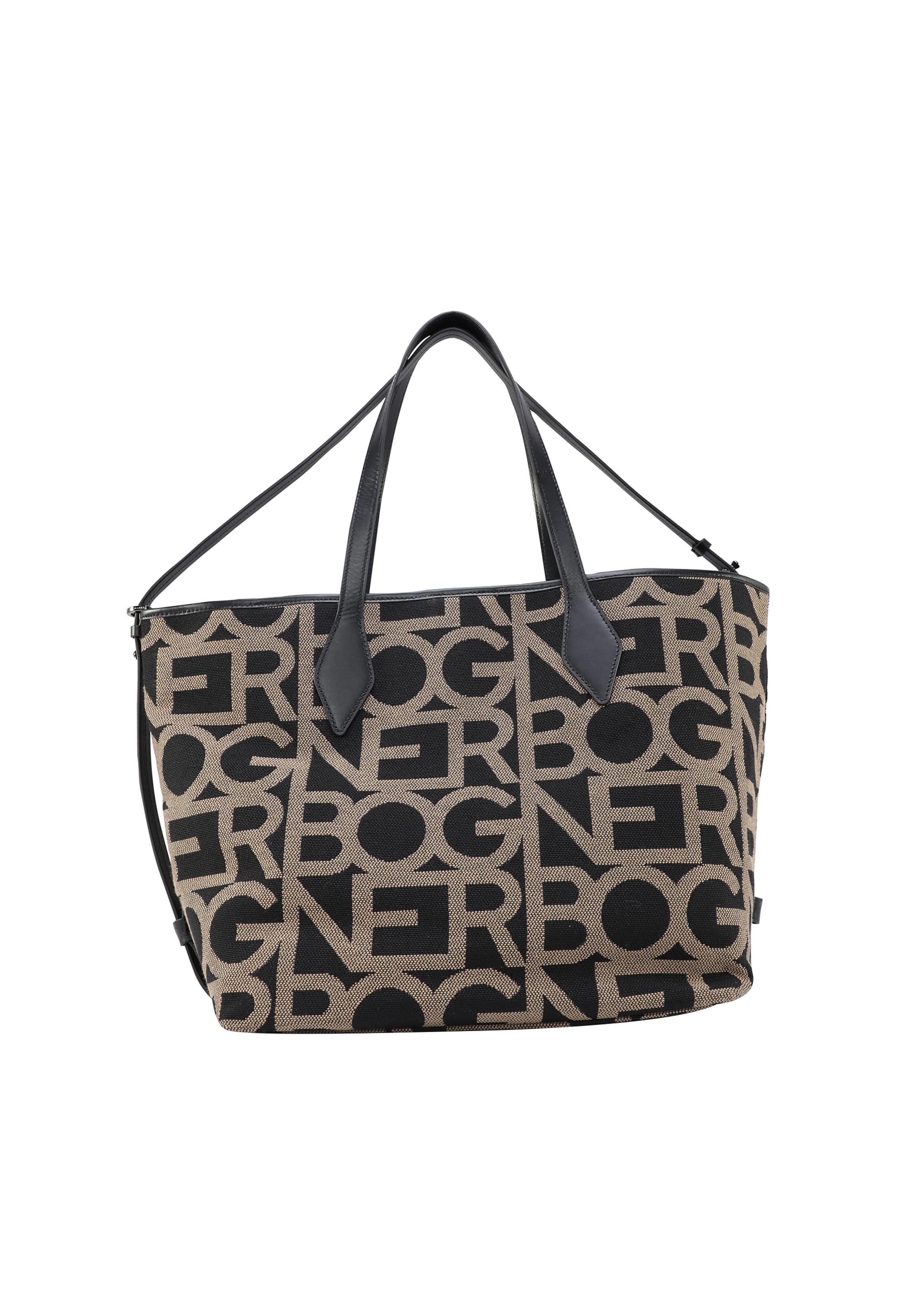 BOGNER Shopper 'Pany Jane' in One Size in de kleur Cappuccino / Zwart, Productweergave