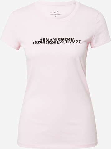 ARMANI EXCHANGE T-Shirt in Pink: front