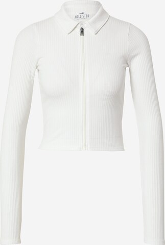 Cardigan HOLLISTER en blanc : devant