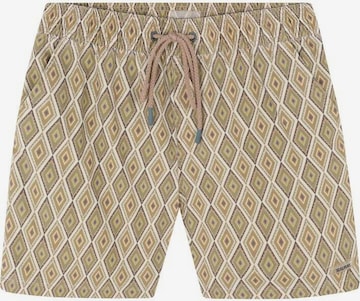 Scalpers Board Shorts 'Odie' in Brown: front