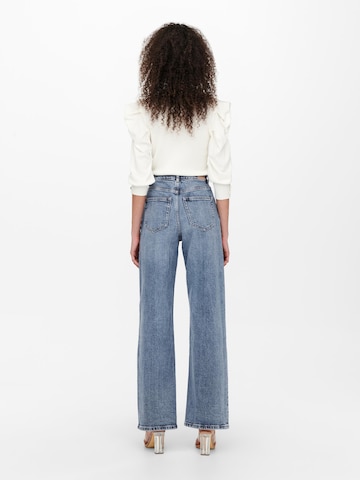 ONLY Wide Leg Jeans 'Juicy' in Blau